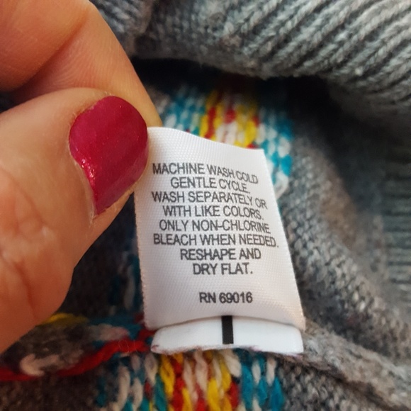 Le Tigre Gray Stripes Crewneck Men's Sweater Med - Picture 6 of 7